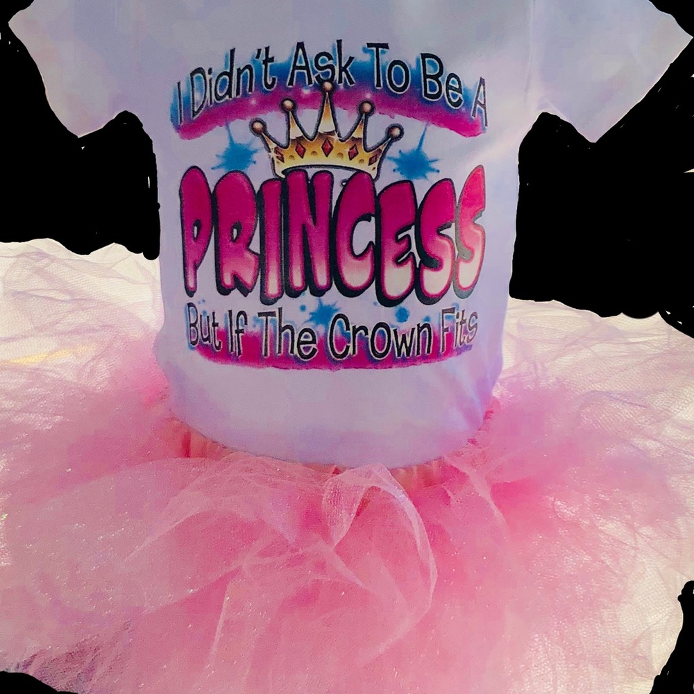 Professional Princess Heat Pressed Tutu Outfit